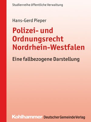 cover image of Polizei- und Ordnungsrecht Nordrhein-Westfalen